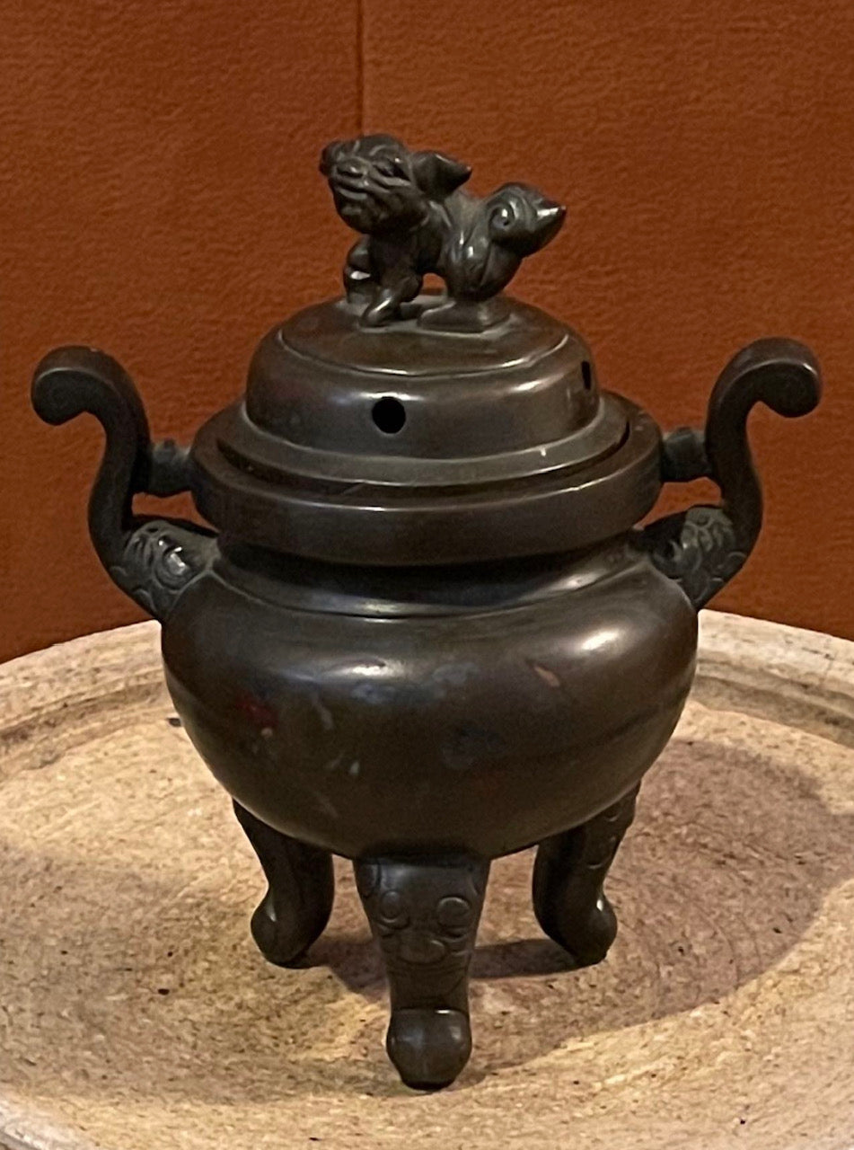 Ding-shaped red copper incense burner | 古董红铜鼎式香炉– Tcmtrader