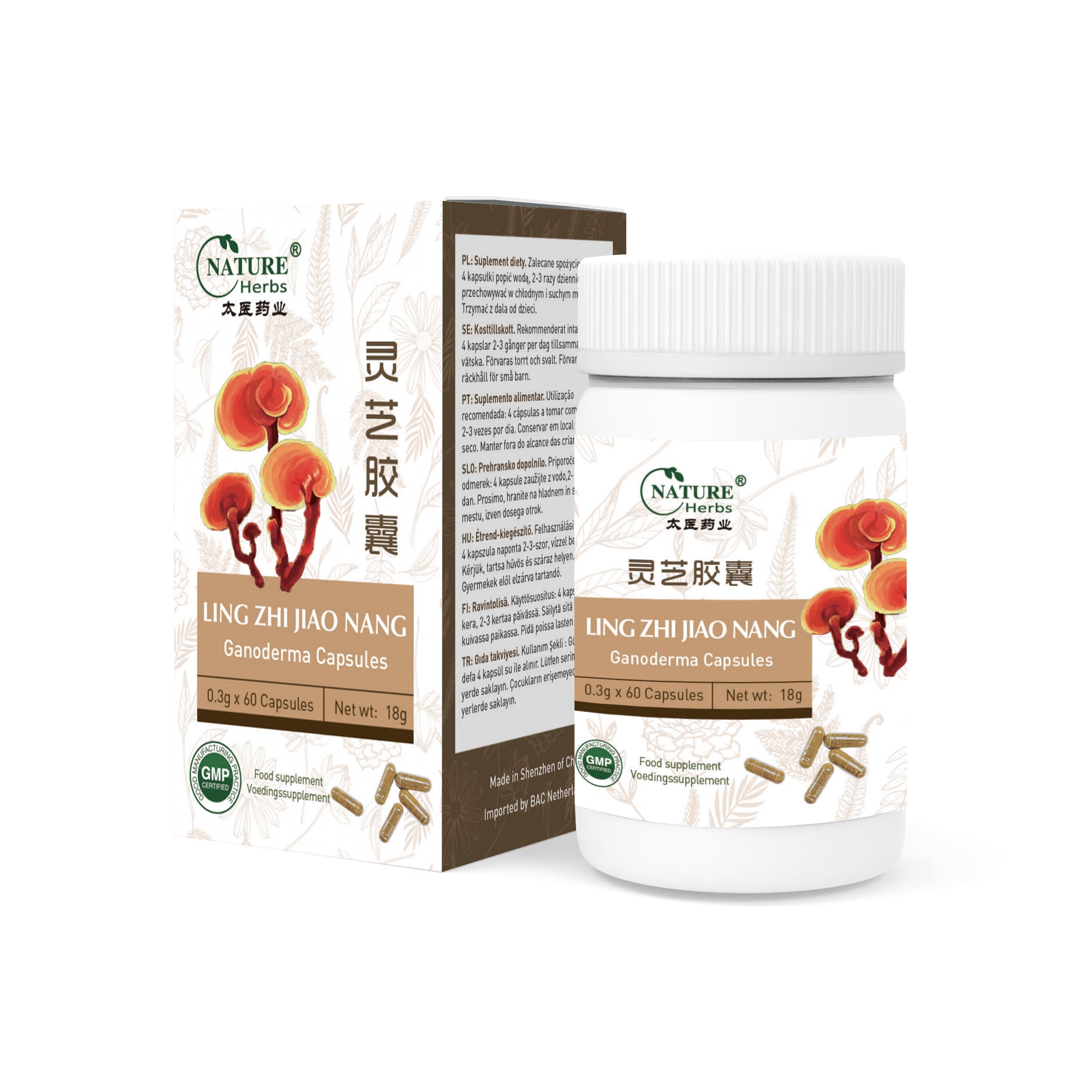 Ling Zhi Jiao Nang | 灵芝胶囊 | Ganoderma Capsules
