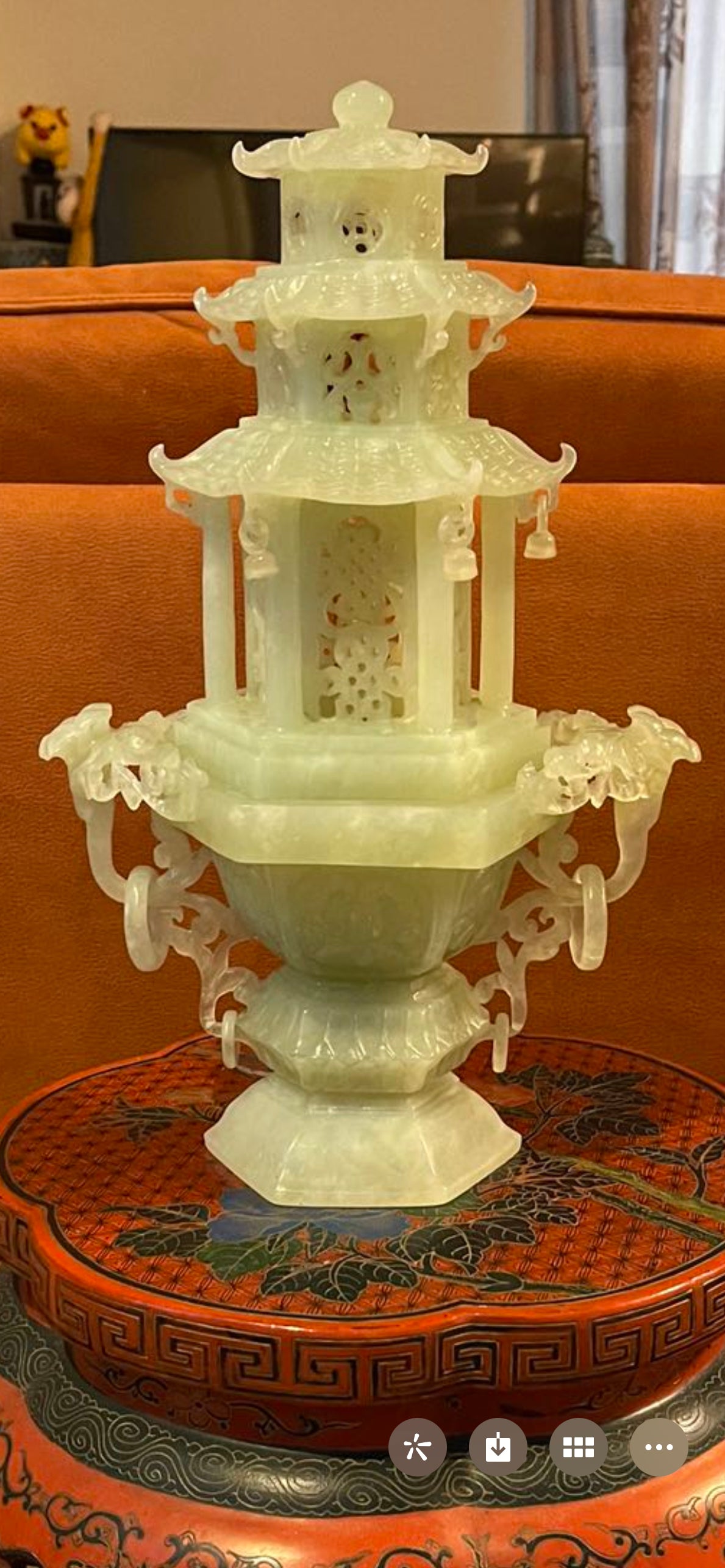 Sabun Taşı Pagoda Tütsü Brülörü